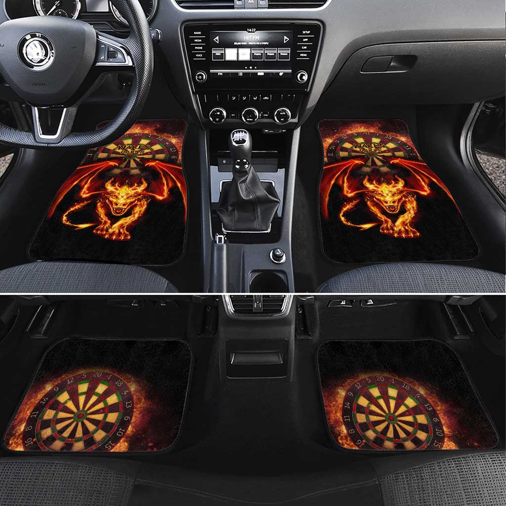 Cymru Am Byth Wales Darts Car Mats Go Welsh Flame Style