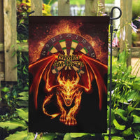 Cymru Am Byth Wales Darts Garden Flag Go Welsh Flame Style