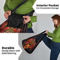 Cymru Am Byth Wales Darts Grocery Bag Go Welsh Flame Style