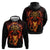 Cymru Am Byth Wales Darts Hoodie Go Welsh Flame Style