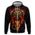 Cymru Am Byth Wales Darts Hoodie Go Welsh Flame Style