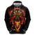 Cymru Am Byth Wales Darts Hoodie Go Welsh Flame Style