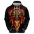 Cymru Am Byth Wales Darts Hoodie Go Welsh Flame Style