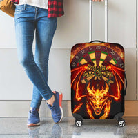 Cymru Am Byth Wales Darts Luggage Cover Go Welsh Flame Style