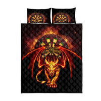 Cymru Am Byth Wales Darts Quilt Bed Set Go Welsh Flame Style