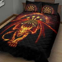 Cymru Am Byth Wales Darts Quilt Bed Set Go Welsh Flame Style