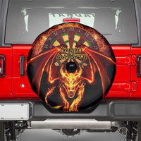 Cymru Am Byth Wales Darts Spare Tire Cover Go Welsh Flame Style