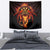Cymru Am Byth Wales Darts Tapestry Go Welsh Flame Style