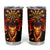 Cymru Am Byth Wales Darts Tumbler Cup Go Welsh Flame Style