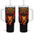 Cymru Am Byth Wales Darts Tumbler With Handle Go Welsh Flame Style