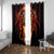 Cymru Am Byth Wales Darts Window Curtain Go Welsh Flame Style - Wonder Print Shop
