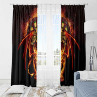 Cymru Am Byth Wales Darts Window Curtain Go Welsh Flame Style - Wonder Print Shop