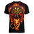 Cymru Am Byth Wales Darts Women V-Neck T-Shirt Go Welsh Flame Style - Wonder Print Shop