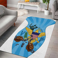 US Virgin Islands Area Rug Emancipation Proud Freedom Statue