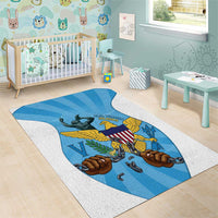 US Virgin Islands Area Rug Emancipation Proud Freedom Statue