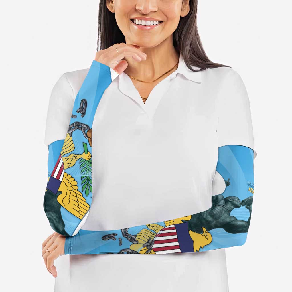 US Virgin Islands Arm Sleeves Emancipation Proud Freedom Statue