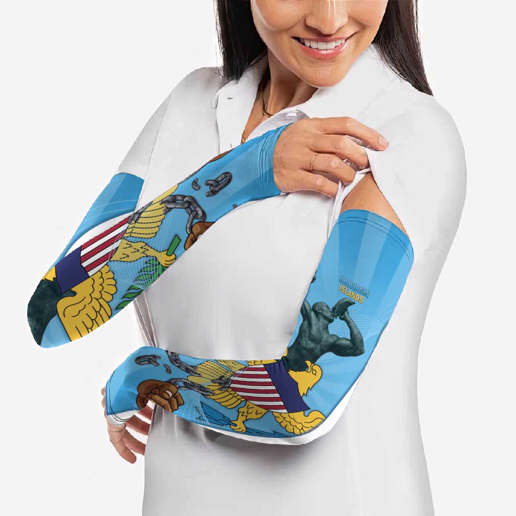 US Virgin Islands Arm Sleeves Emancipation Proud Freedom Statue
