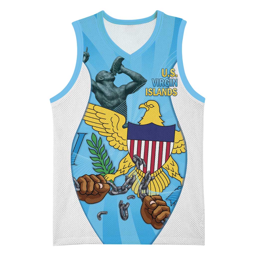 US Virgin Islands Basketball Jersey Emancipation Proud Freedom Statue