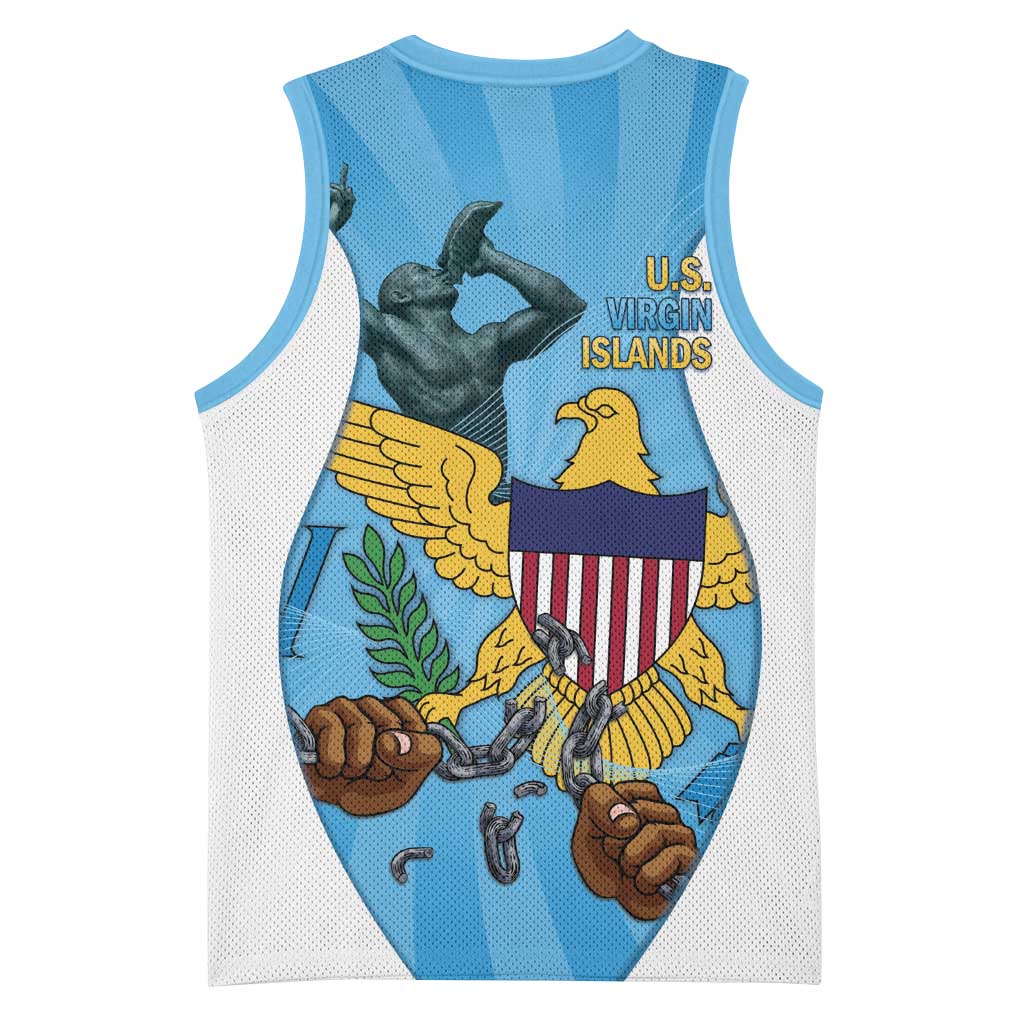 US Virgin Islands Basketball Jersey Emancipation Proud Freedom Statue