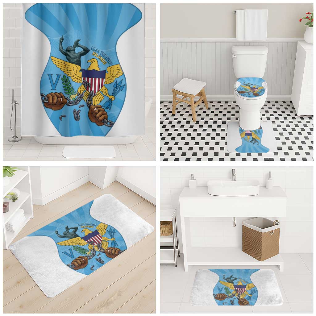 US Virgin Islands Bathroom Set Emancipation Proud Freedom Statue
