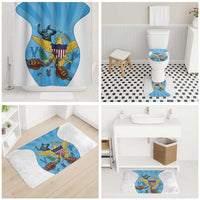 US Virgin Islands Bathroom Set Emancipation Proud Freedom Statue