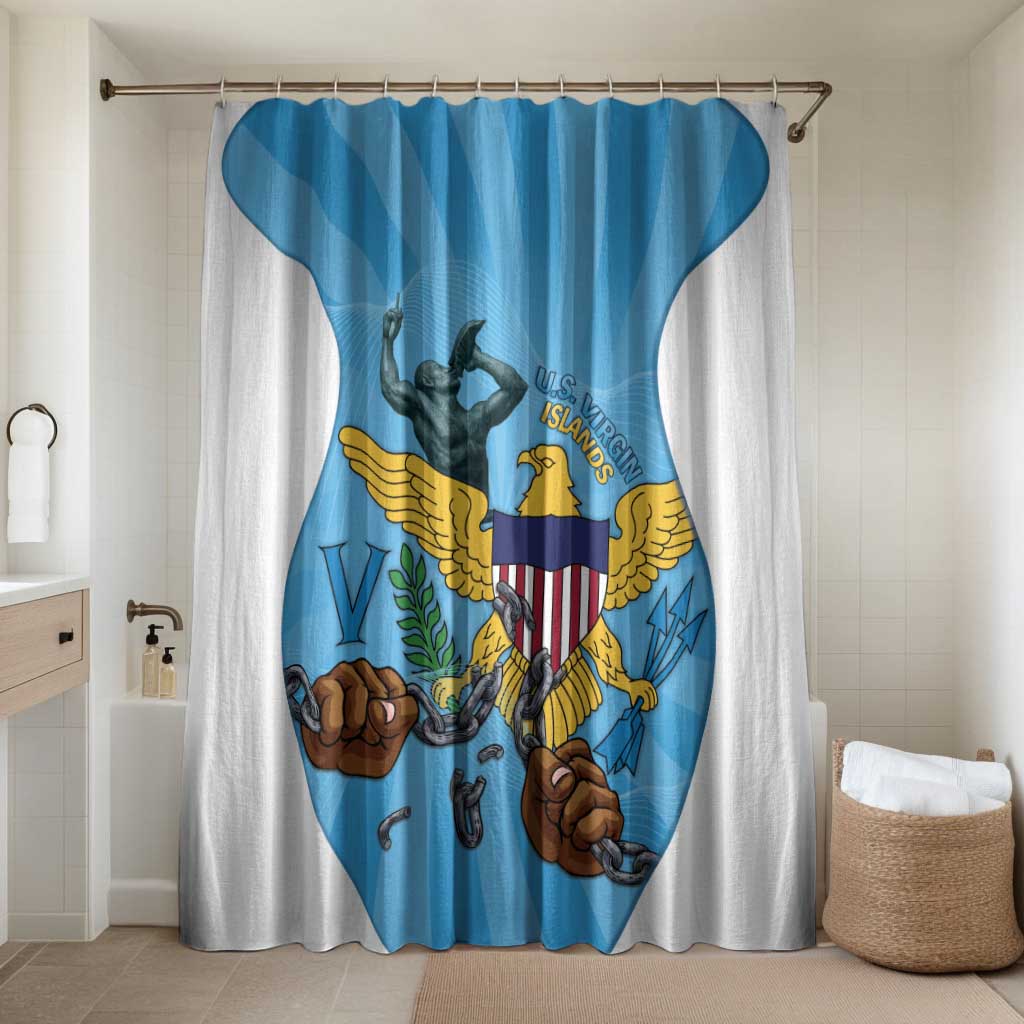 US Virgin Islands Bathroom Set Emancipation Proud Freedom Statue