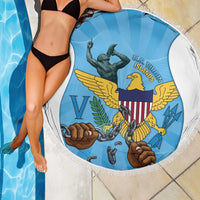 US Virgin Islands Beach Blanket Emancipation Proud Freedom Statue