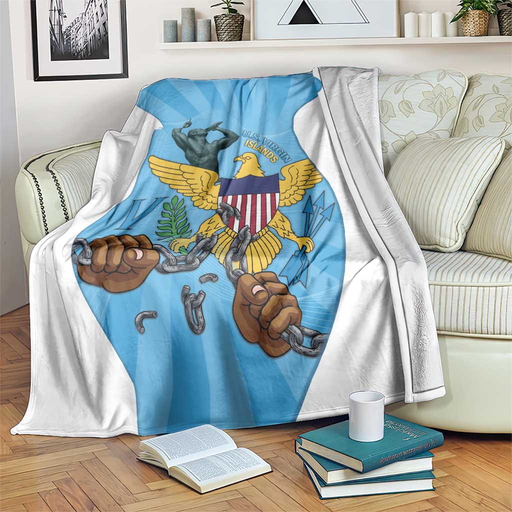 US Virgin Islands Blanket Emancipation Proud Freedom Statue