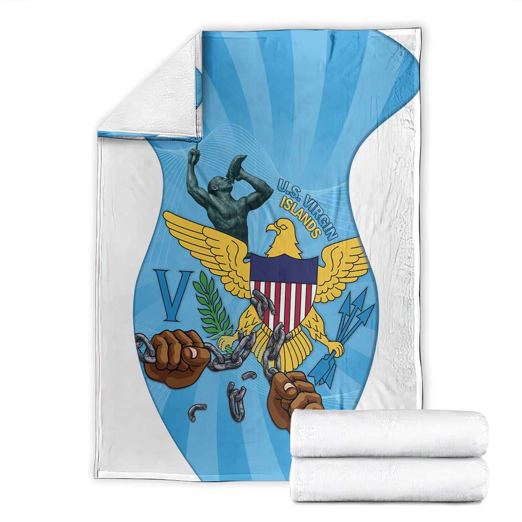 US Virgin Islands Blanket Emancipation Proud Freedom Statue