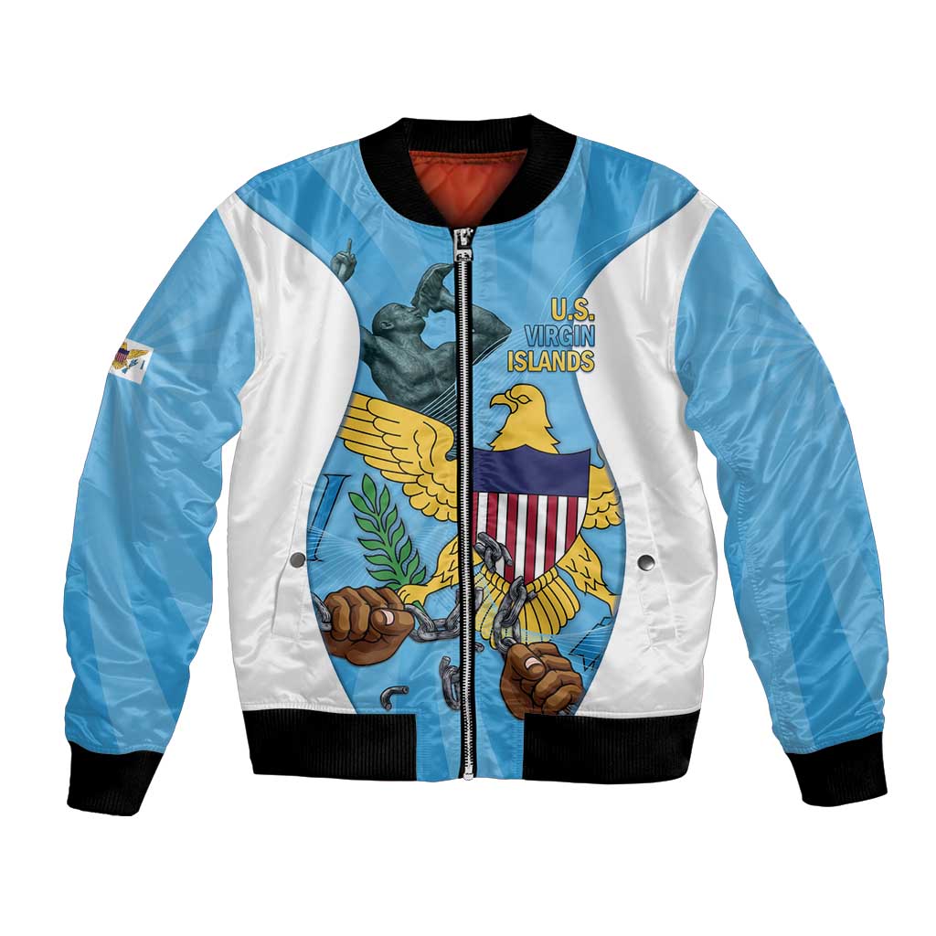 US Virgin Islands Bomber Jacket Emancipation Proud Freedom Statue