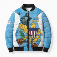 US Virgin Islands Bomber Puffer Jacket Emancipation Proud Freedom Statue