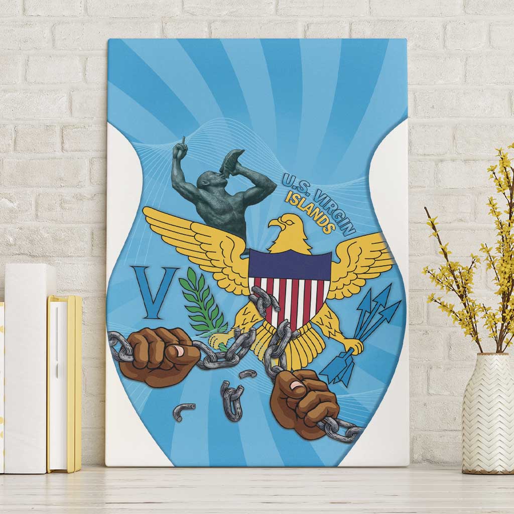 US Virgin Islands Canvas Wall Art Emancipation Proud Freedom Statue