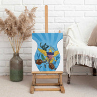 US Virgin Islands Canvas Wall Art Emancipation Proud Freedom Statue