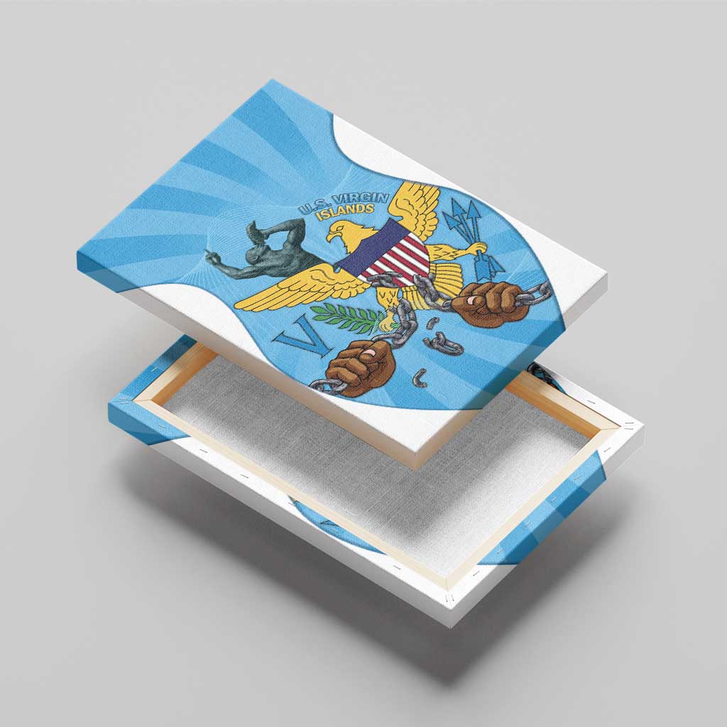 US Virgin Islands Canvas Wall Art Emancipation Proud Freedom Statue
