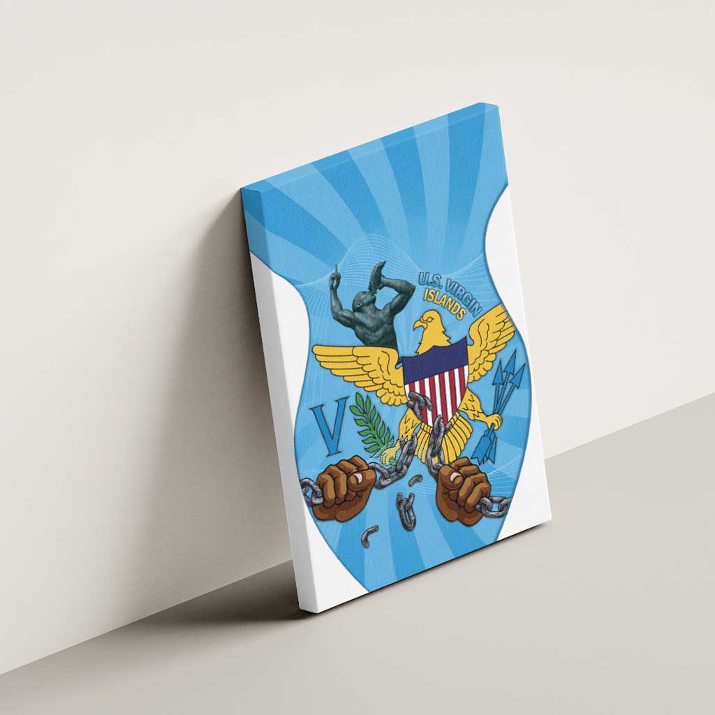 US Virgin Islands Canvas Wall Art Emancipation Proud Freedom Statue