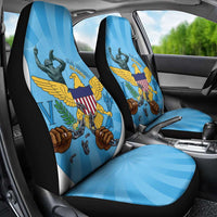US Virgin Islands Car Seat Cover Emancipation Proud Freedom Statue