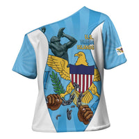 US Virgin Islands Cross Shoulder Shirt Emancipation Proud Freedom Statue