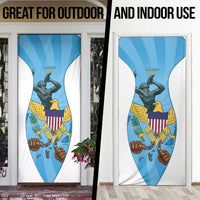 US Virgin Islands Door Cover Emancipation Proud Freedom Statue