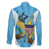 US Virgin Islands Family Matching Summer Maxi Dress and Hawaiian Shirt Emancipation Proud Freedom Statue