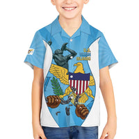 US Virgin Islands Family Matching Summer Maxi Dress and Hawaiian Shirt Emancipation Proud Freedom Statue