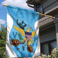 US Virgin Islands Garden Flag Emancipation Proud Freedom Statue