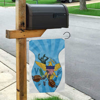 US Virgin Islands Garden Flag Emancipation Proud Freedom Statue