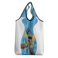 US Virgin Islands Grocery Bag Emancipation Proud Freedom Statue