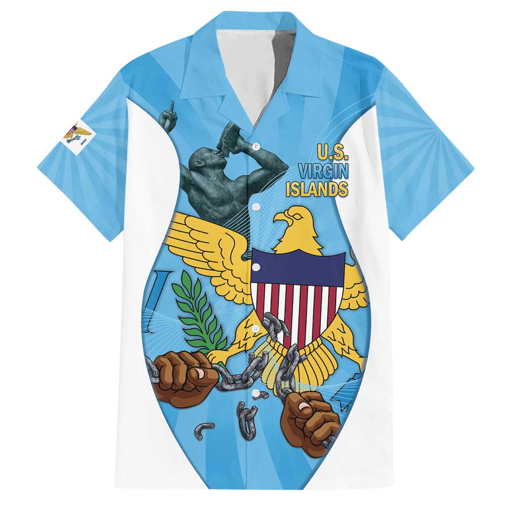US Virgin Islands Hawaiian Shirt Emancipation Proud Freedom Statue