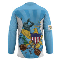 US Virgin Islands Hockey Jersey Emancipation Proud Freedom Statue