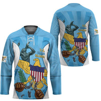 US Virgin Islands Hockey Jersey Emancipation Proud Freedom Statue