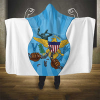US Virgin Islands Hooded Blanket Emancipation Proud Freedom Statue