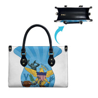 US Virgin Islands Leather Bag Emancipation Proud Freedom Statue