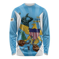 US Virgin Islands Long Sleeve Shirt Emancipation Proud Freedom Statue