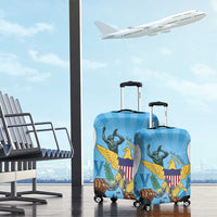 US Virgin Islands Luggage Cover Emancipation Proud Freedom Statue
